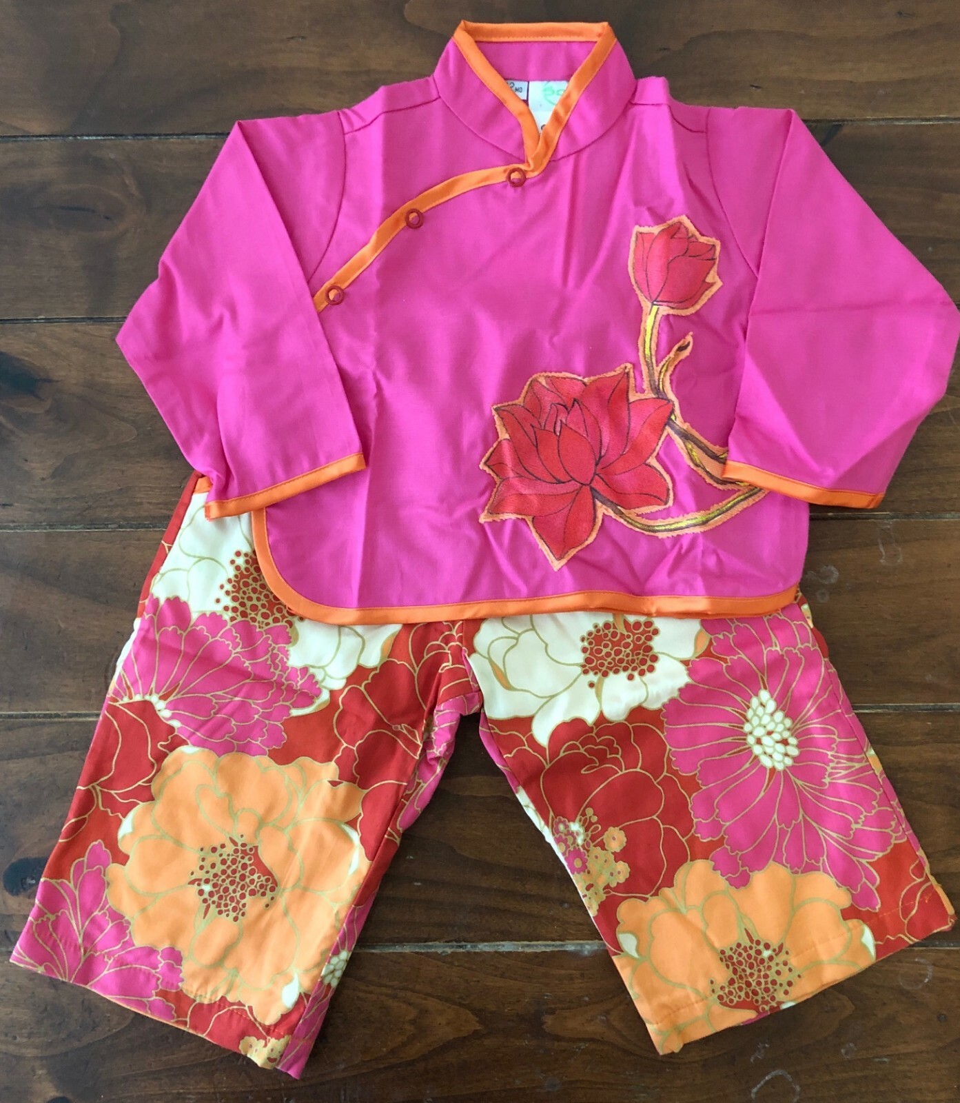 Soy Fuschia Boutique Oriental Floral Set 12 Mo NWT New