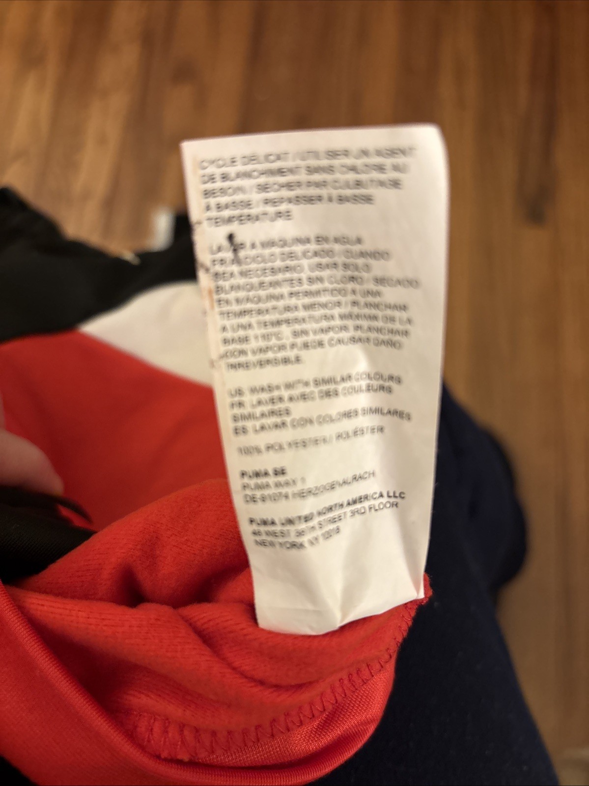 Puma Track Suit – Size 24 Months – 2 pieces- jacket and pants- black/red/white