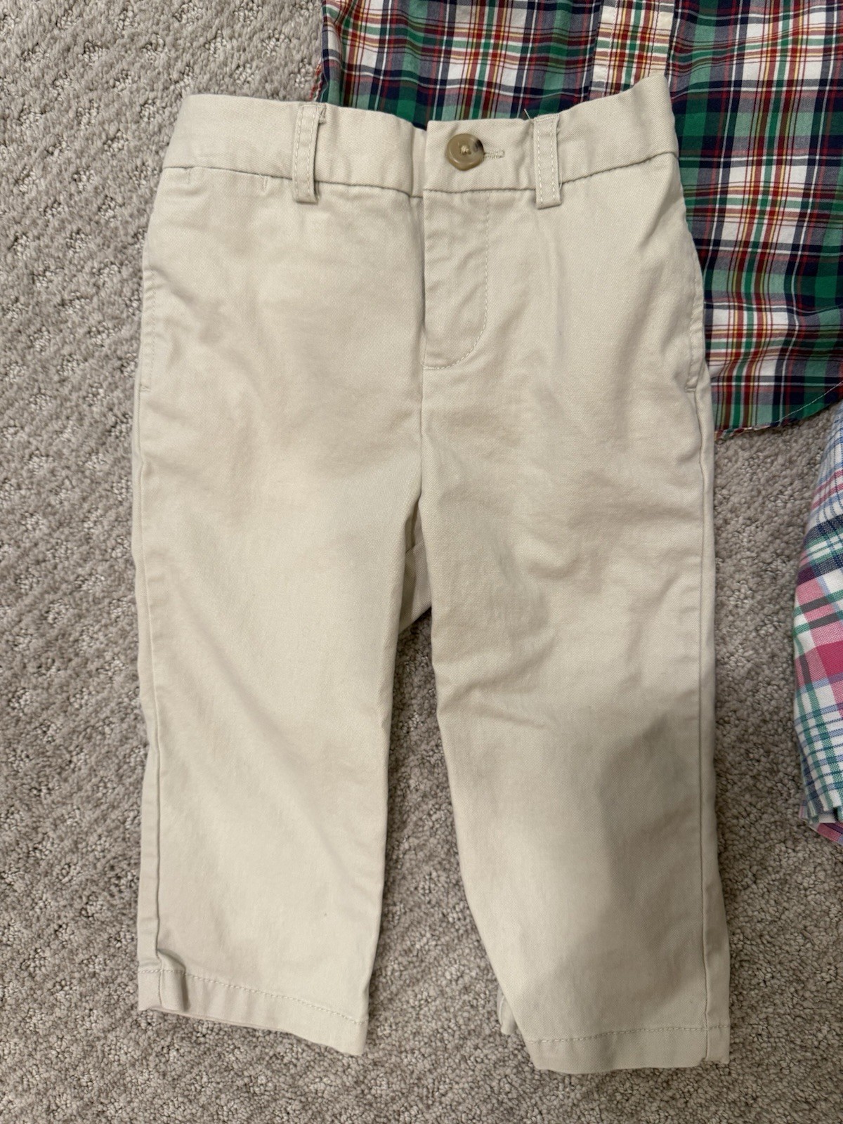 Lot of 4 Assorted Ralph Lauren Toddler Boys’ Bundle Plaid Logo Clothing, 12M