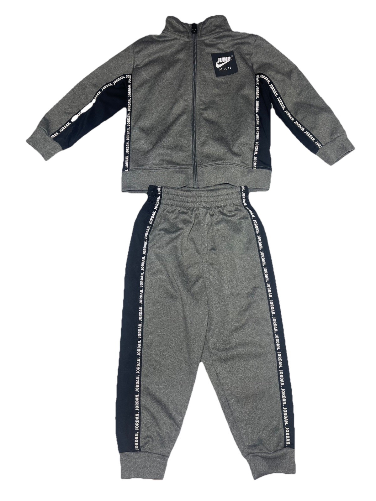 Nike Air Jordan two-piece tricot tracksuit 18 Months black and grey