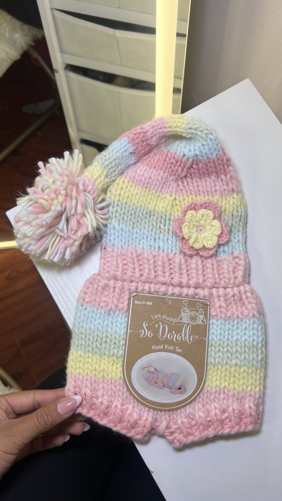 Pastel Striped Knit Set 0-3 months