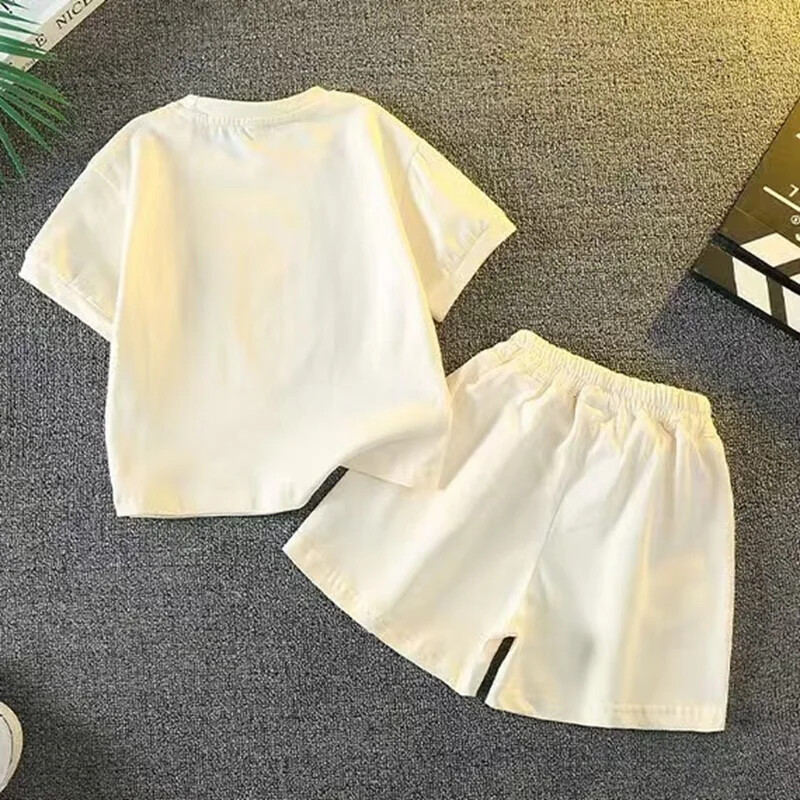 Baby Clothes Set Kid Girls Short Sleeve T-Shirts Top and Shorts Bottom 2 Pieces