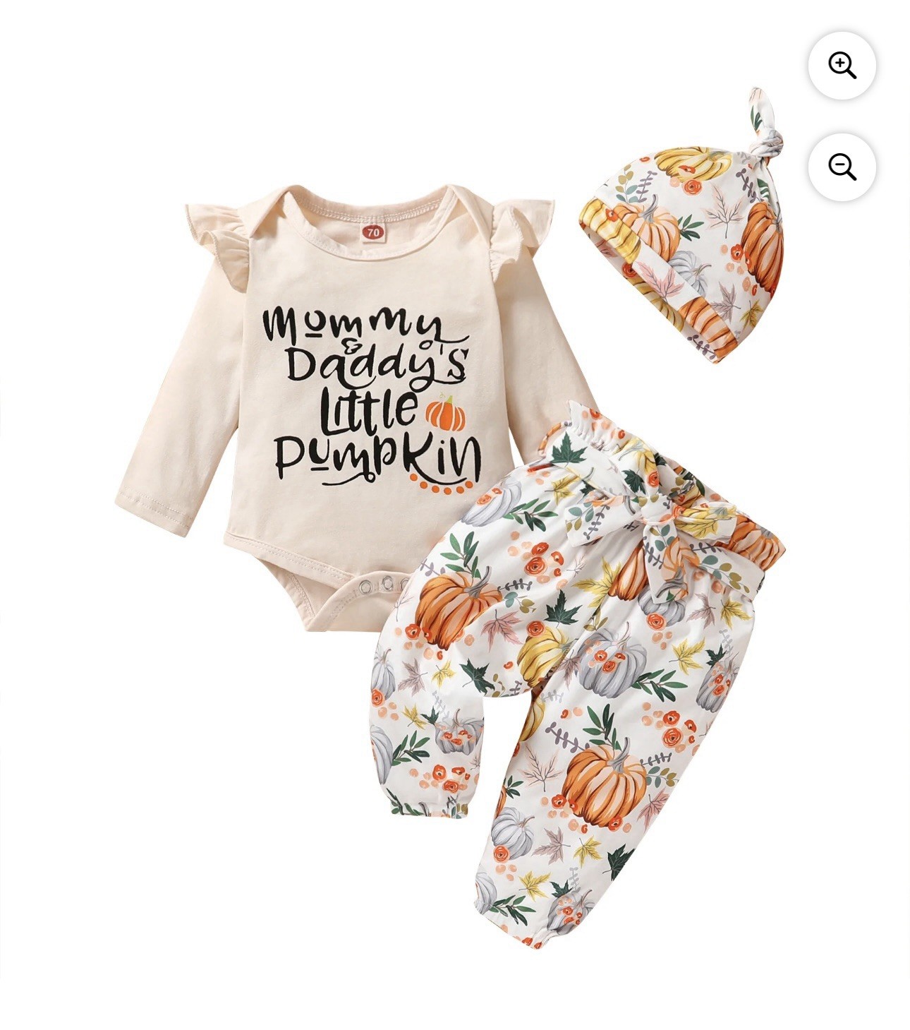 Infant Baby Girl First Halloween Outfit Toddler Girls Thanksgiving Cute Pumpkin