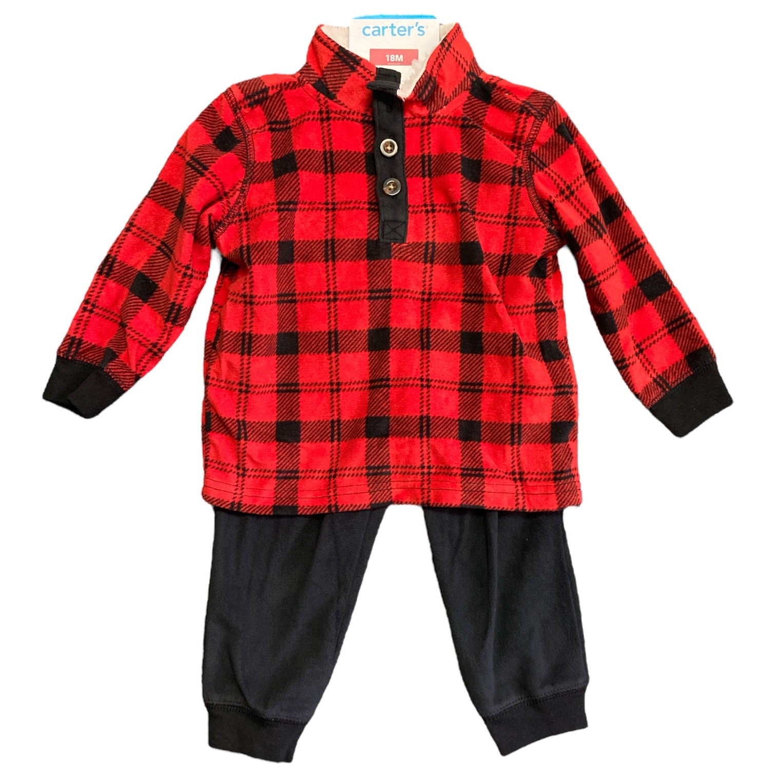 Carter’s Boy’s 2 Piece Long Sleeve Fleece Pullover & Jogger Pant Set