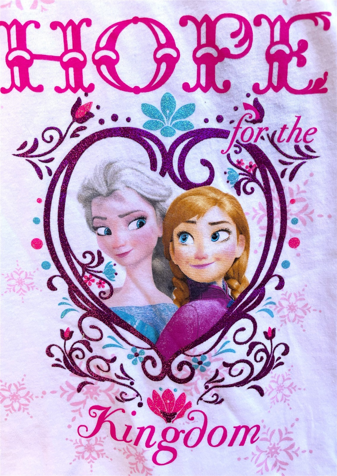 Disney Frozen Mismatch Set ~ 4T Mesh-Ruffled Tunic Top + 3T Fairisle Leggings