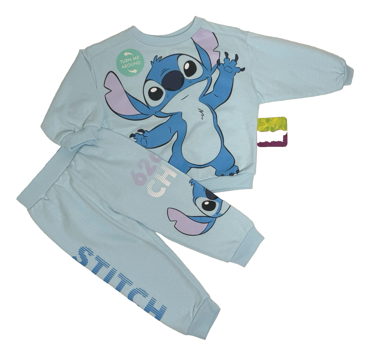 Disney Lilo & Stitch Girls Clothing 2T Stitch Sweatshirt and Jogger Toddler Set