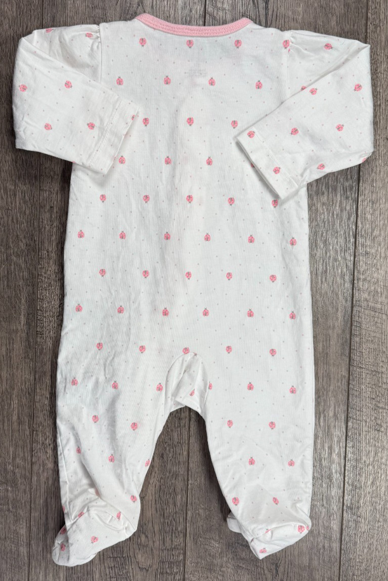 Baby Girl Clothes Precious Firsts Carter’s 3 Month Pink Ladybug Footed Outfit