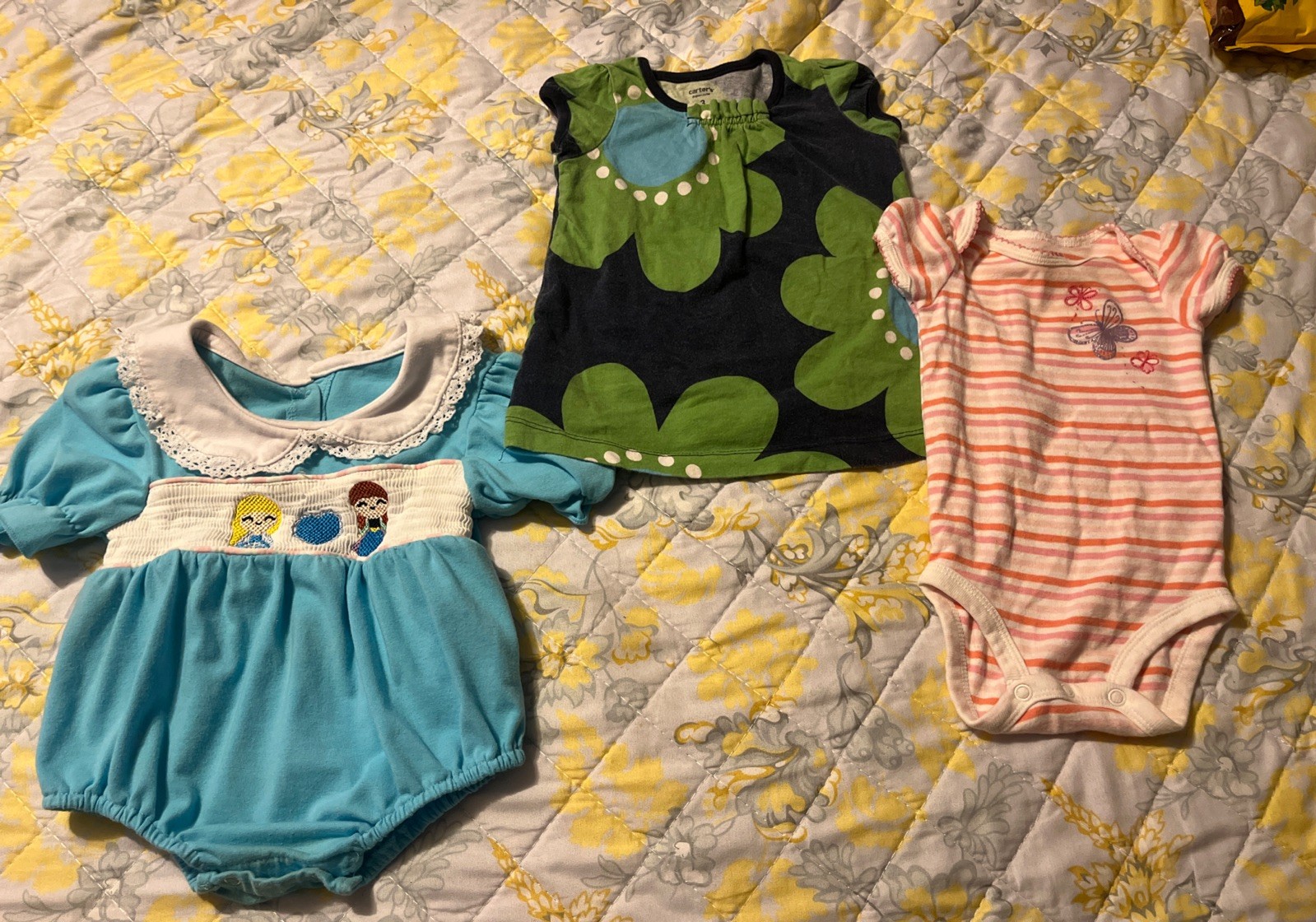 Girl’s 3-Piece Lot Frozen Dress/Dress/One Piece 3 Month Lot #1570