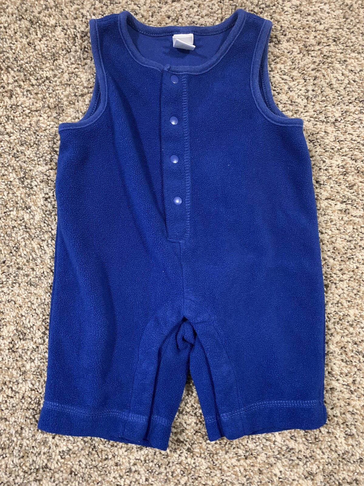 Circo Blue Sleeveless Fleece Romper. Size: 3m.