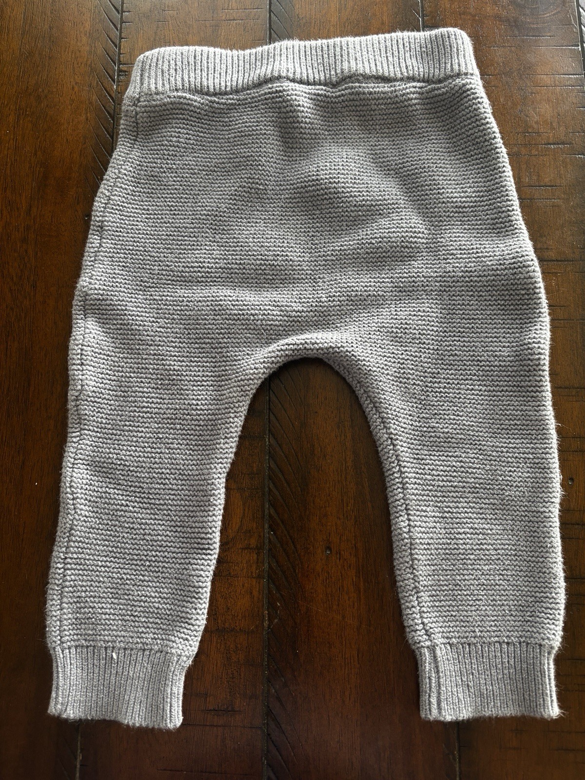 Carter’s 12 Months Gray Knit 2 Piece Pants Set Sweater & Pants Bow Drawstring