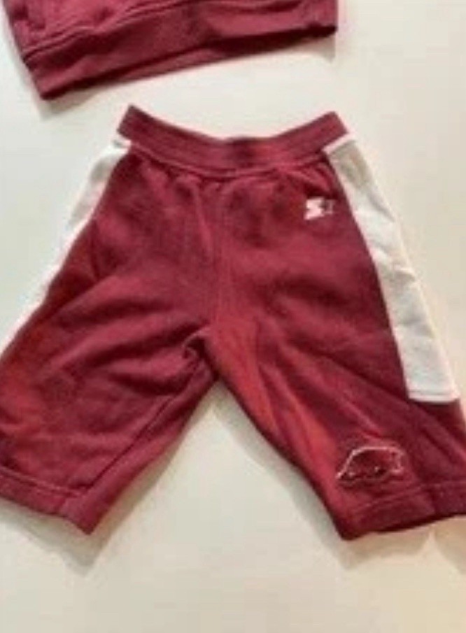 Arkansas Razorbacks Starter Track Suit Hoodie Youth Infant 6-9 Months Set Red