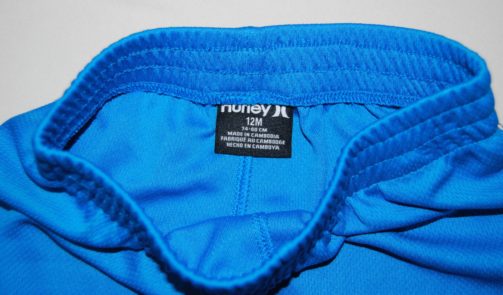 NWT Hurley Infant Boys Melon Tint Orange and Turq Blue 2pc Short Set sz 12M