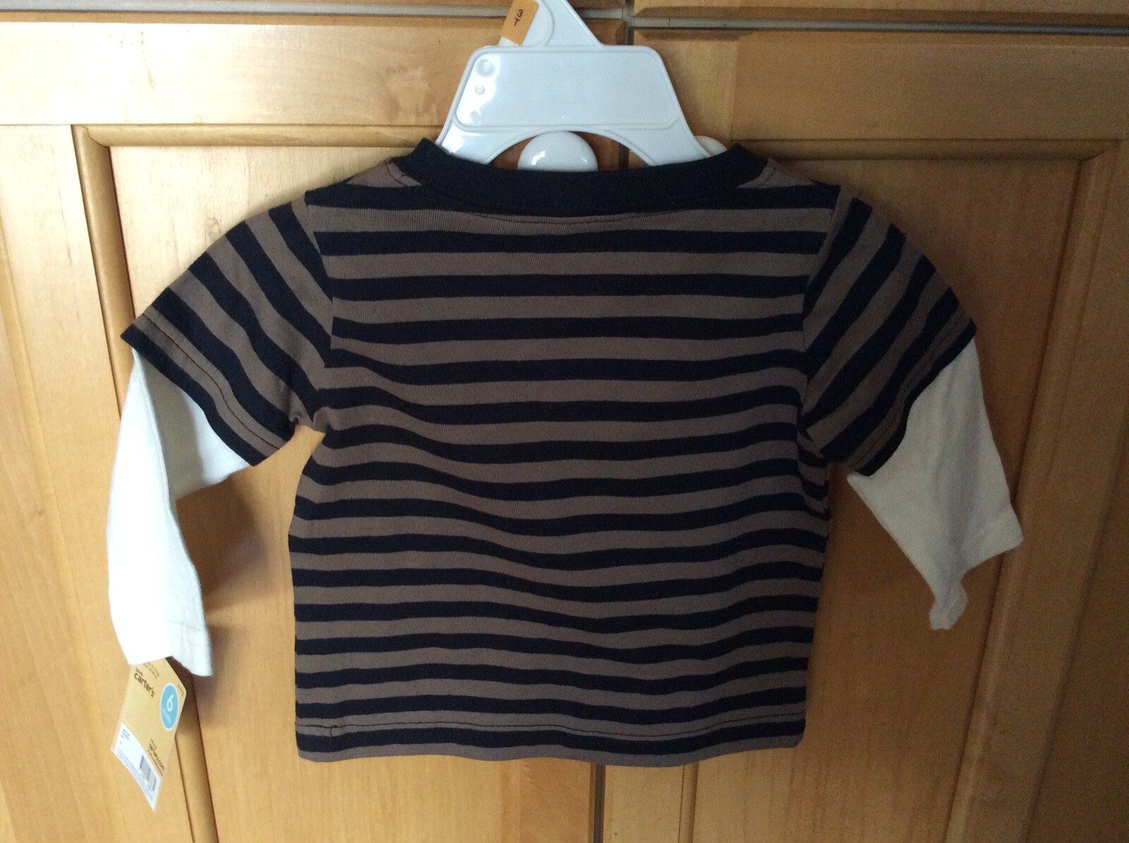 Carter’s Boy’s Appliquéd Musical GUITAR Pullover Shirt 6 Months Brown Black
