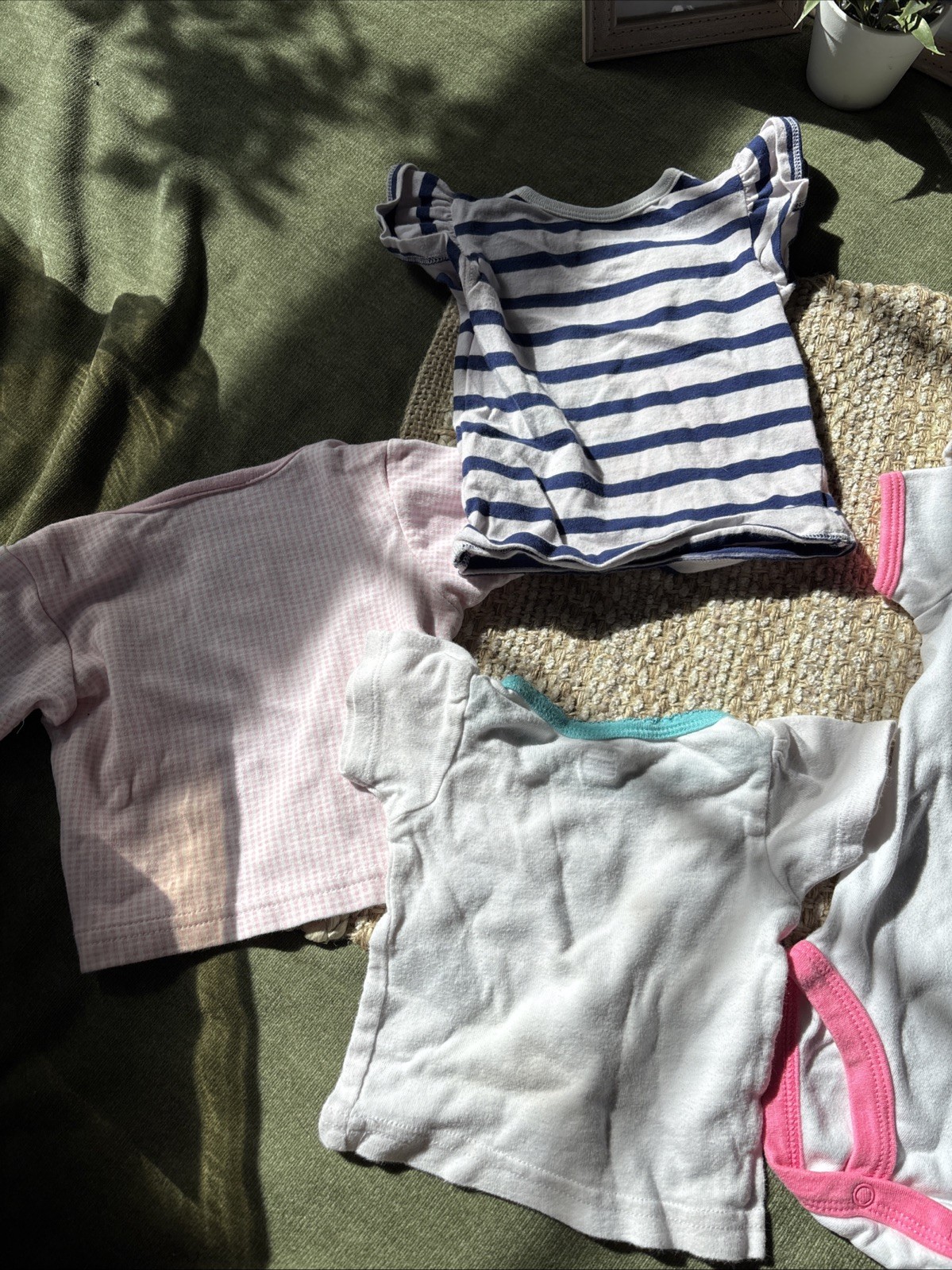 Baby Girl 0-3m Summer/ Spring Clothes Lot(6) T-shirts & Short Sleeve Bodysuit