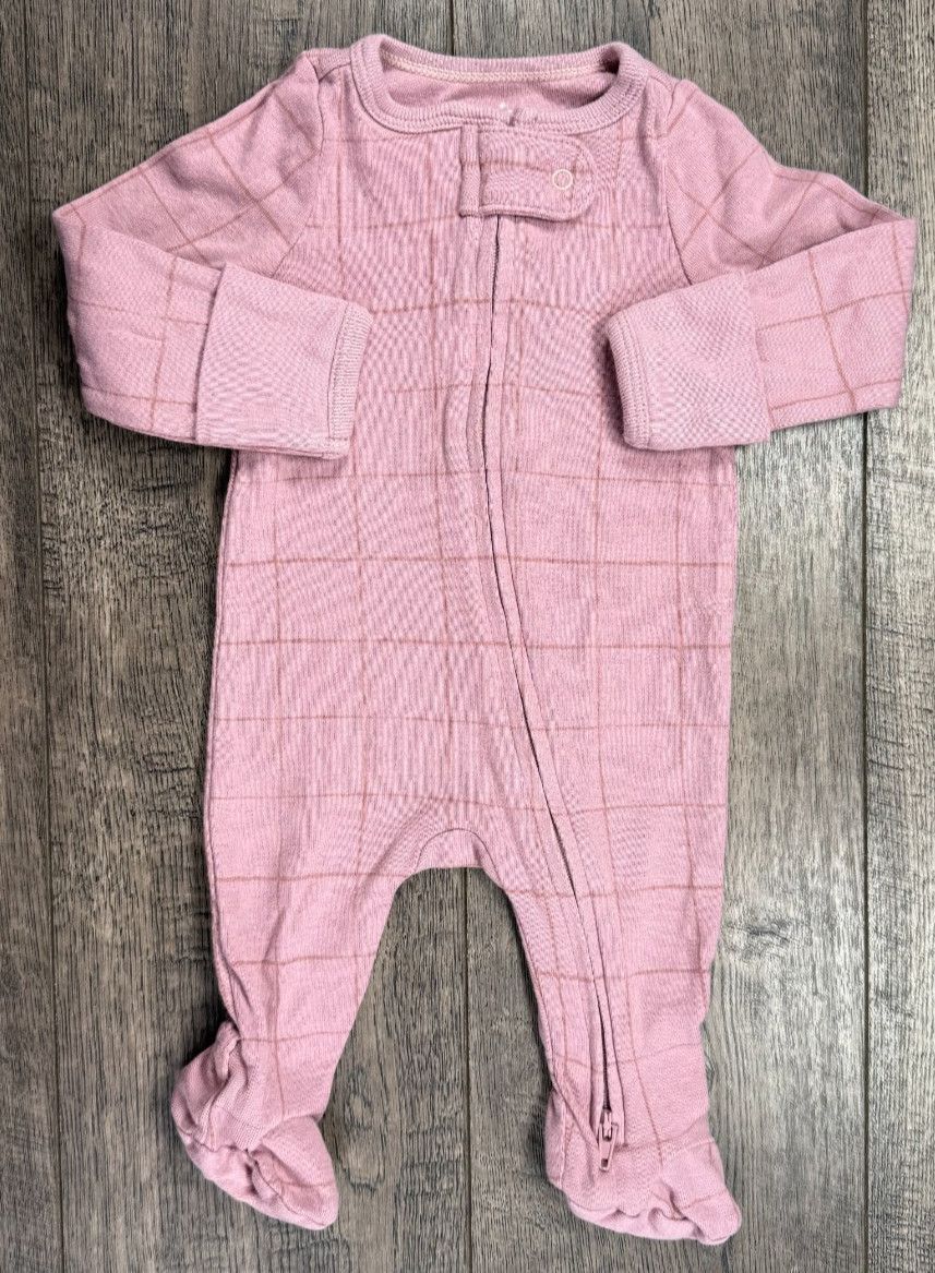 Baby Girl Clothes Nwot Cloud Island Newborn Mauve Footed Outfit