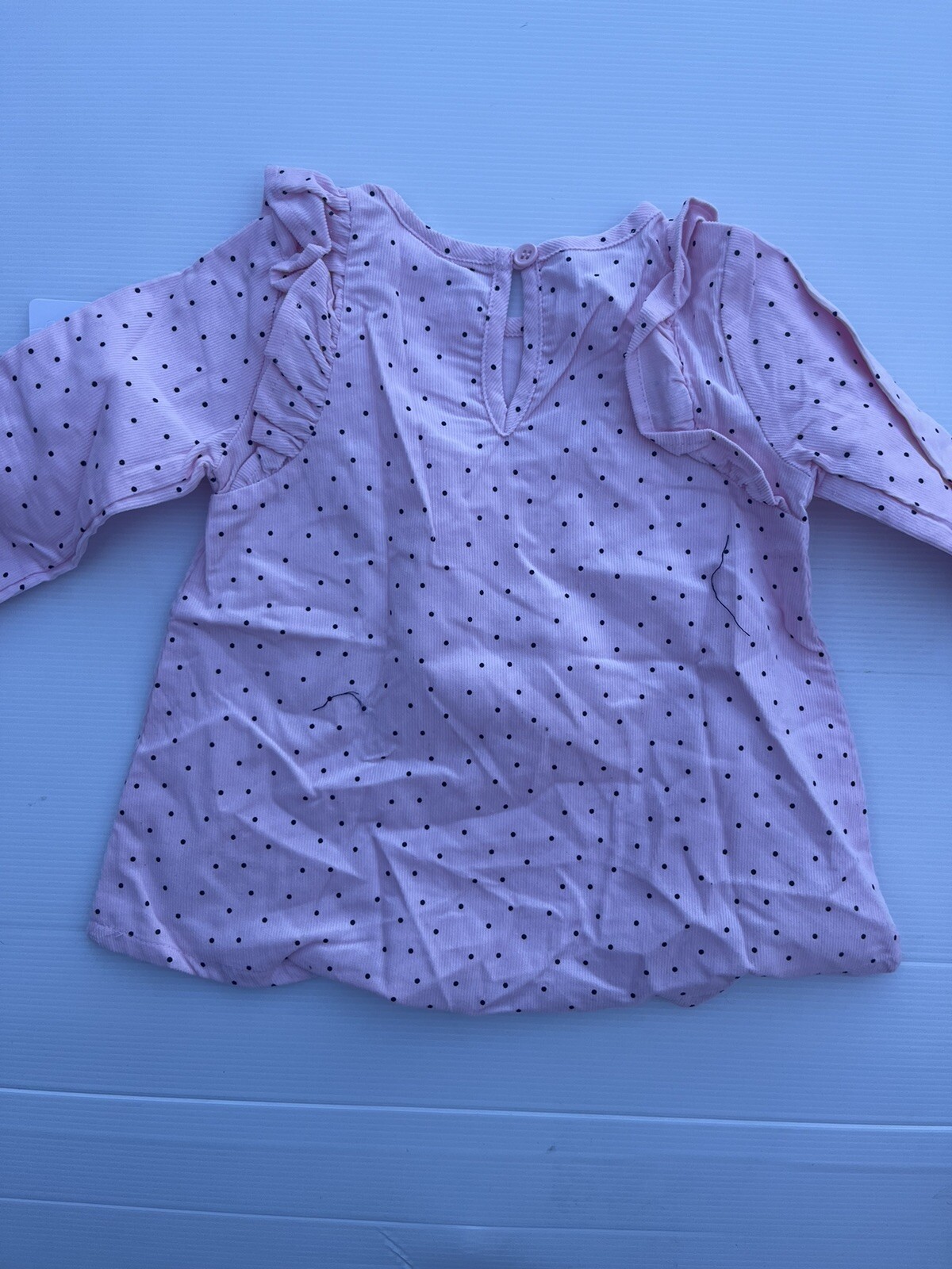 Toddler Girls Size 0 Teeny Weeny Brand Pink Spotted Long Sleeve Dress/Top & Pant