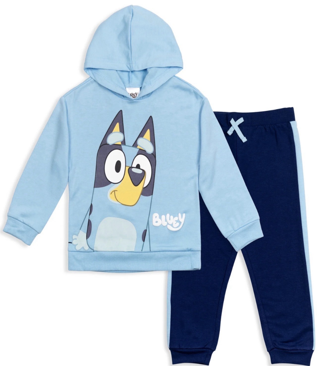Bluey 2-Piece Hooded Fleece Hoodie & Jogger Pants Set Blue/Navy 7/8