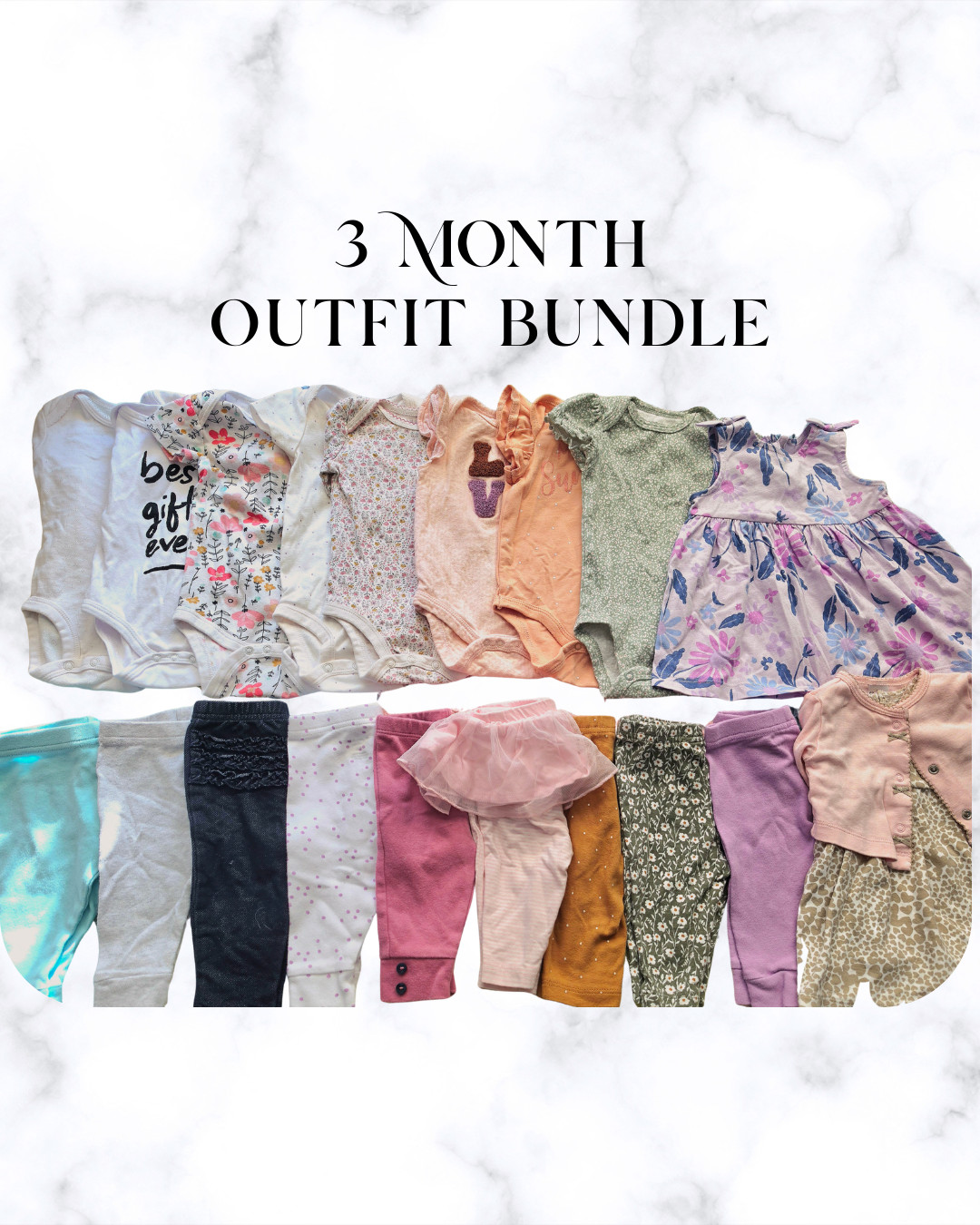10 Piece Baby Outfit Bundle 3M