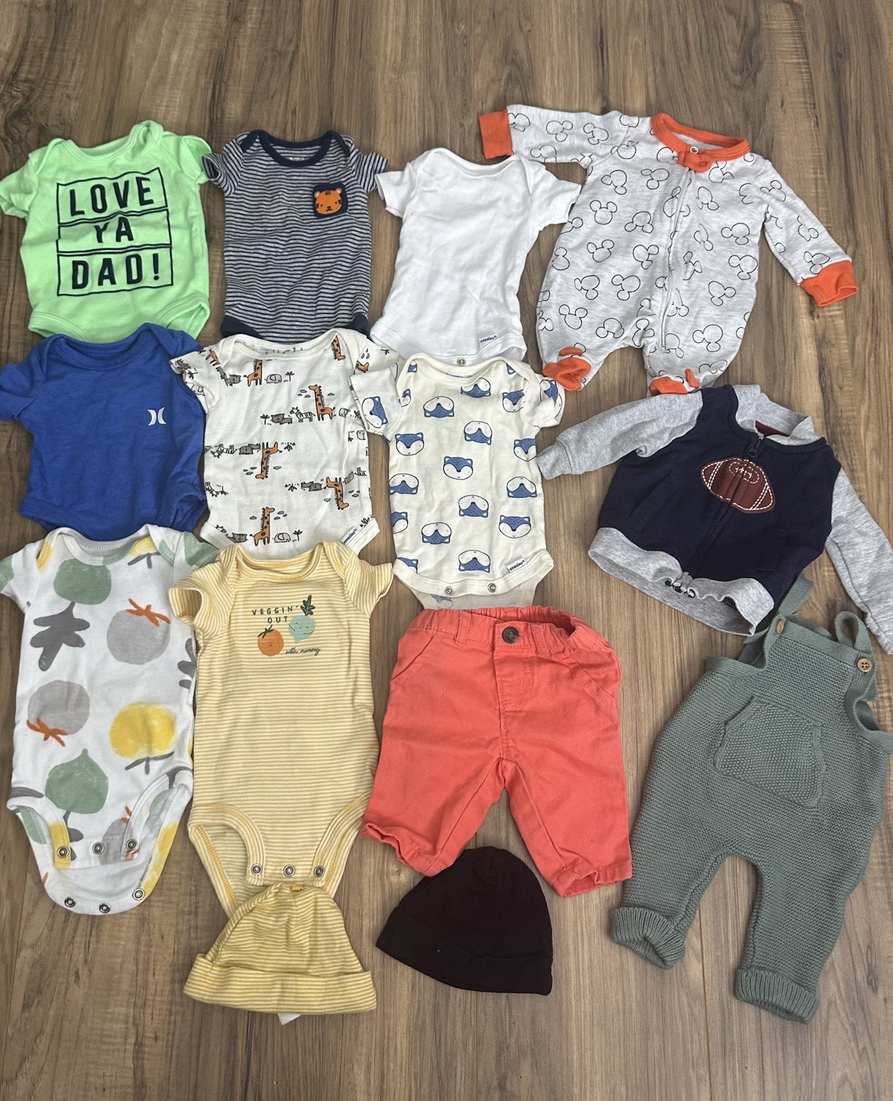 Lot Of 14 Baby Boys Newborn Clothes Mixed Styles And Brands