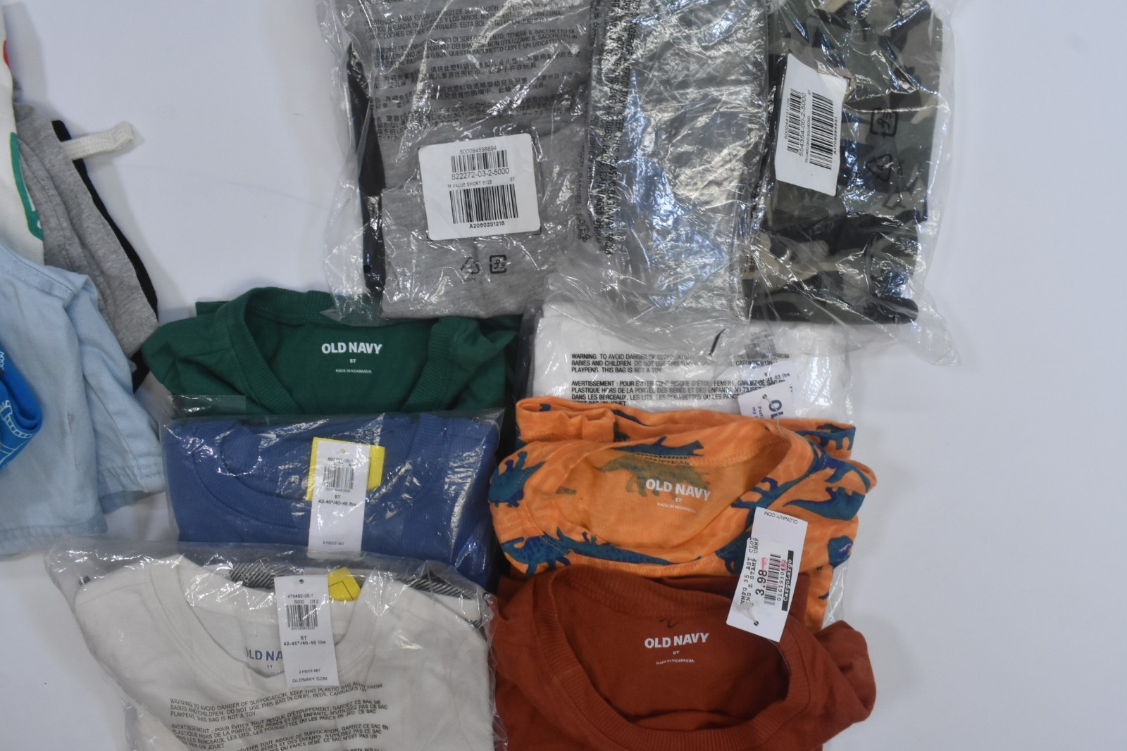 Old Navy Bulk Lot Of 20 Toddler Boys Size 5T Mixed Season Tops Bottoms Pajamas