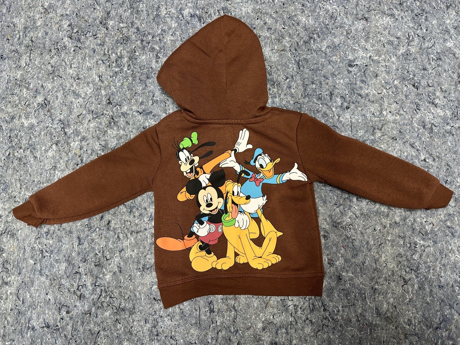 Disney Mickey Mouse 2 Pc Brown Hoodie & Sweatpants Jogger Set Unisex Size 18 Mo