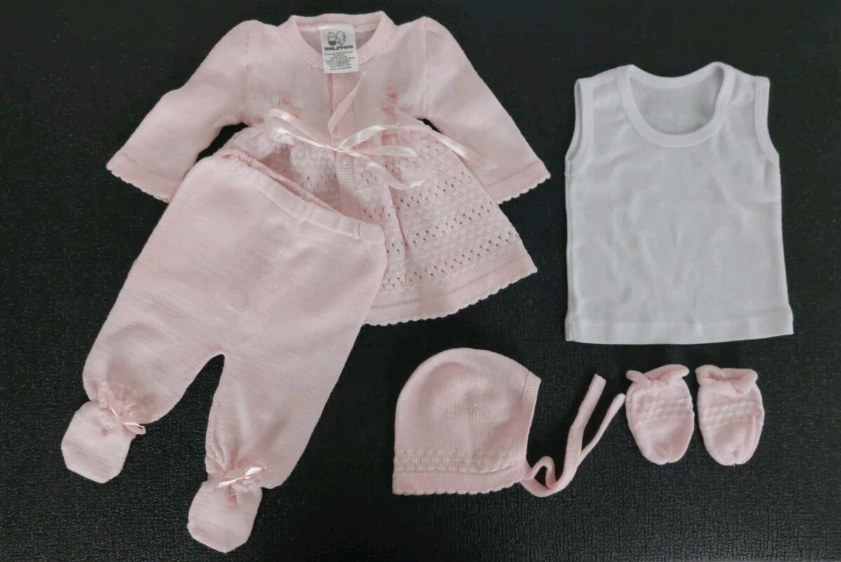 Hilitos Baby Girl 5-Piece Formal Outfit Size 0-3 Months