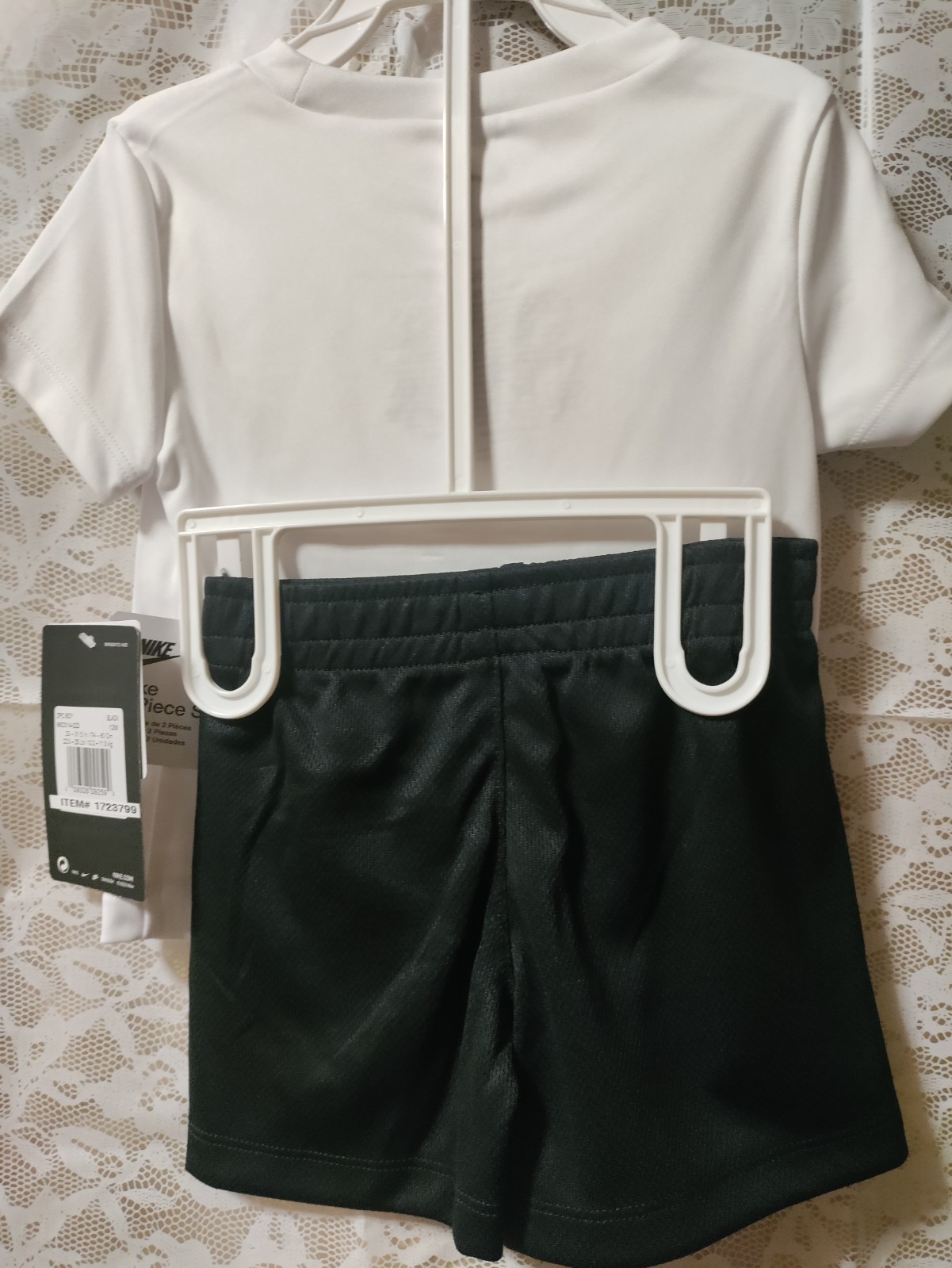 Nike Boys White/Black 2-Piece Set “JUST DO IT” T-shirt & Short Size 12 Months