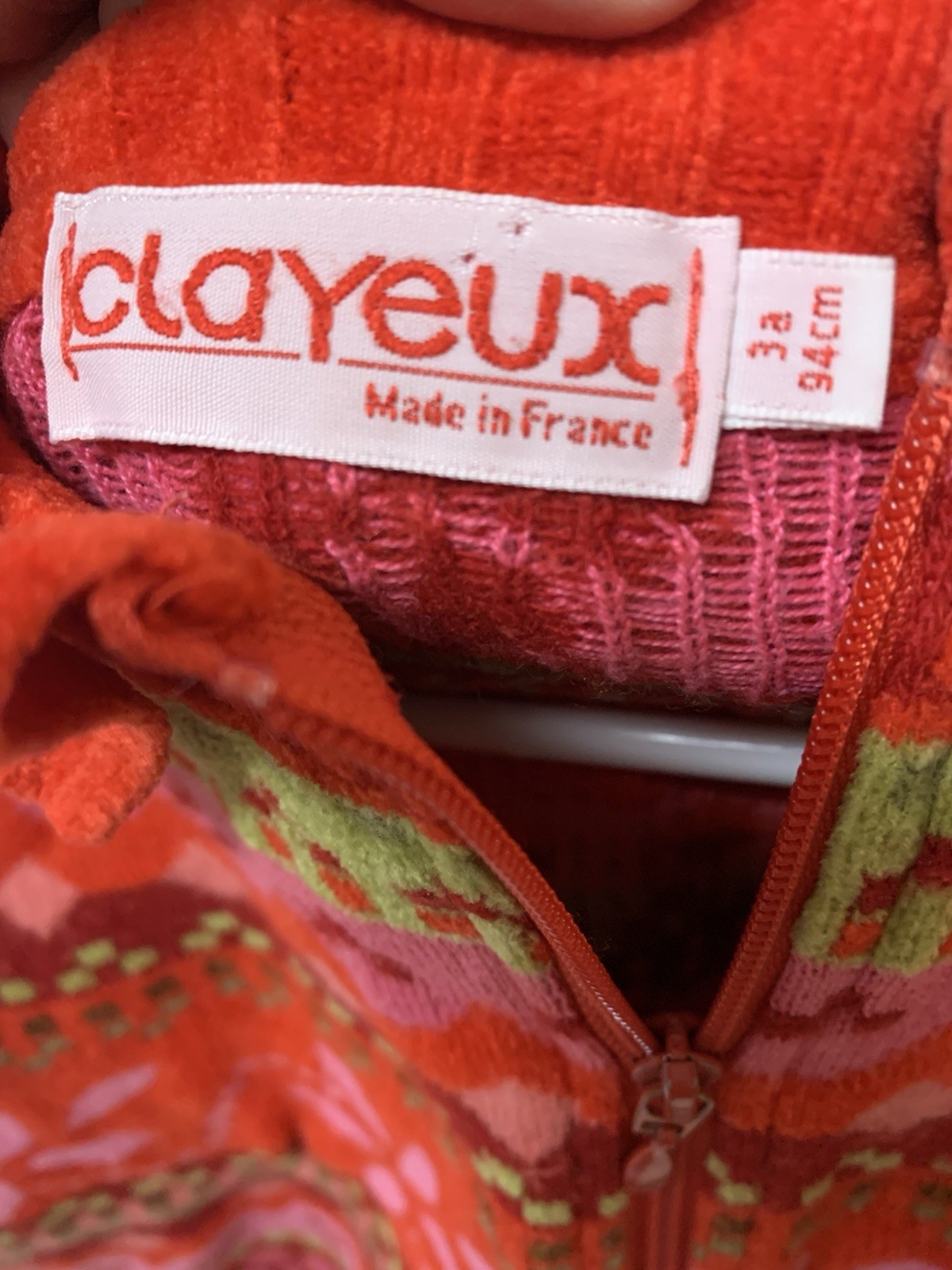 Vtg Irene Clayeux France Knit Pleated Red Tennis Skirt Set Toddler 3