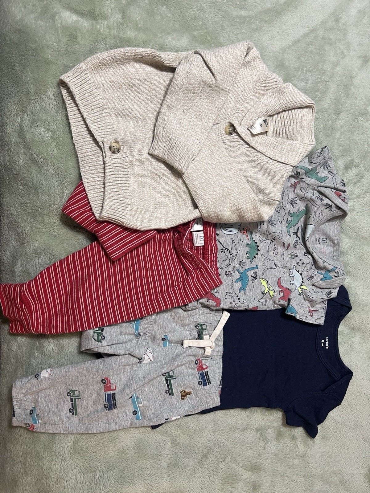 Baby Boy Bundle 6-9 Months 14 Pieces Gap, Carters Aming Others