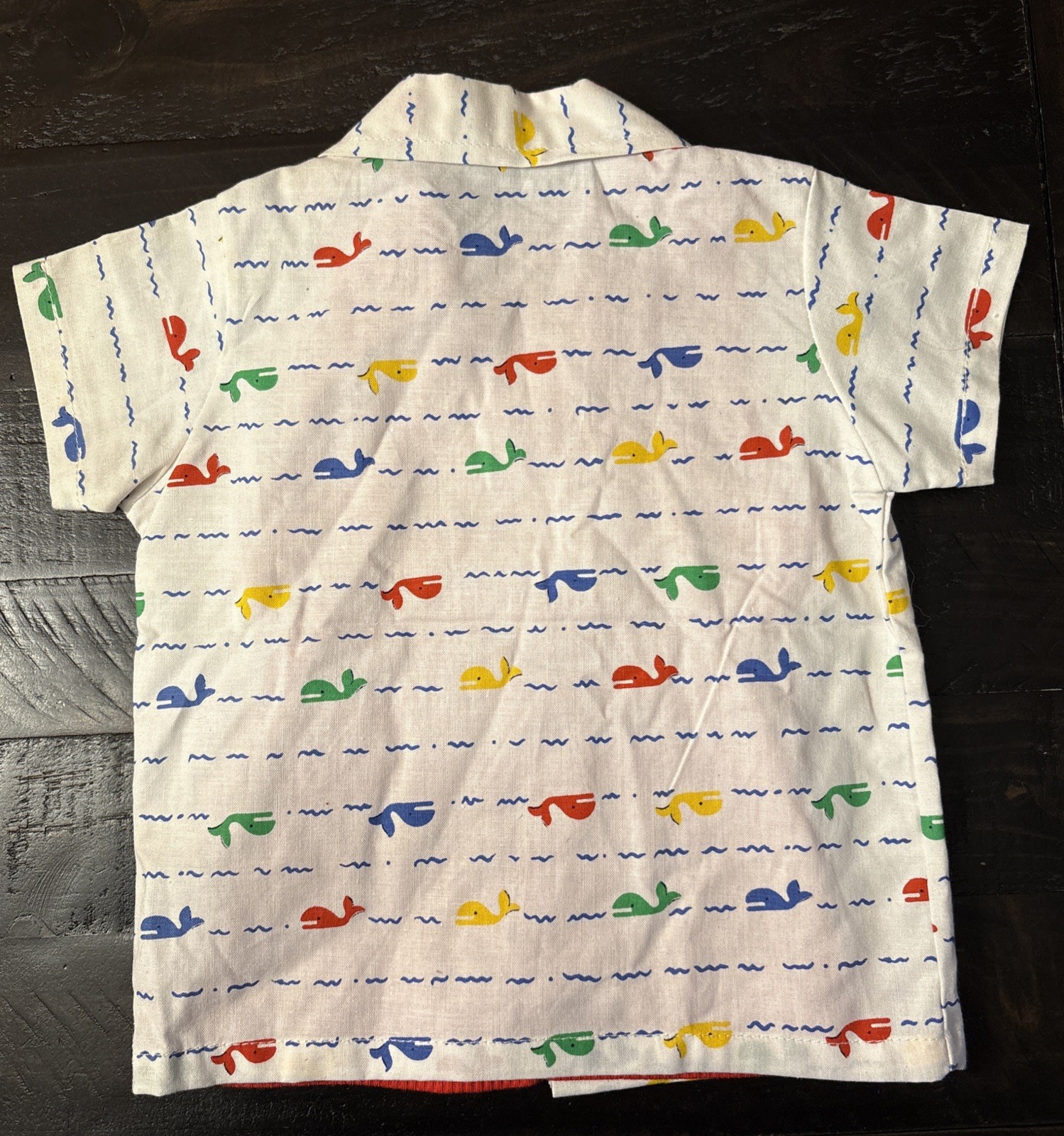 Vtg Hopscotch Baby Boys Whale Shirt & Tank Top 2 Piece Set Size 12M Cotton NWOT
