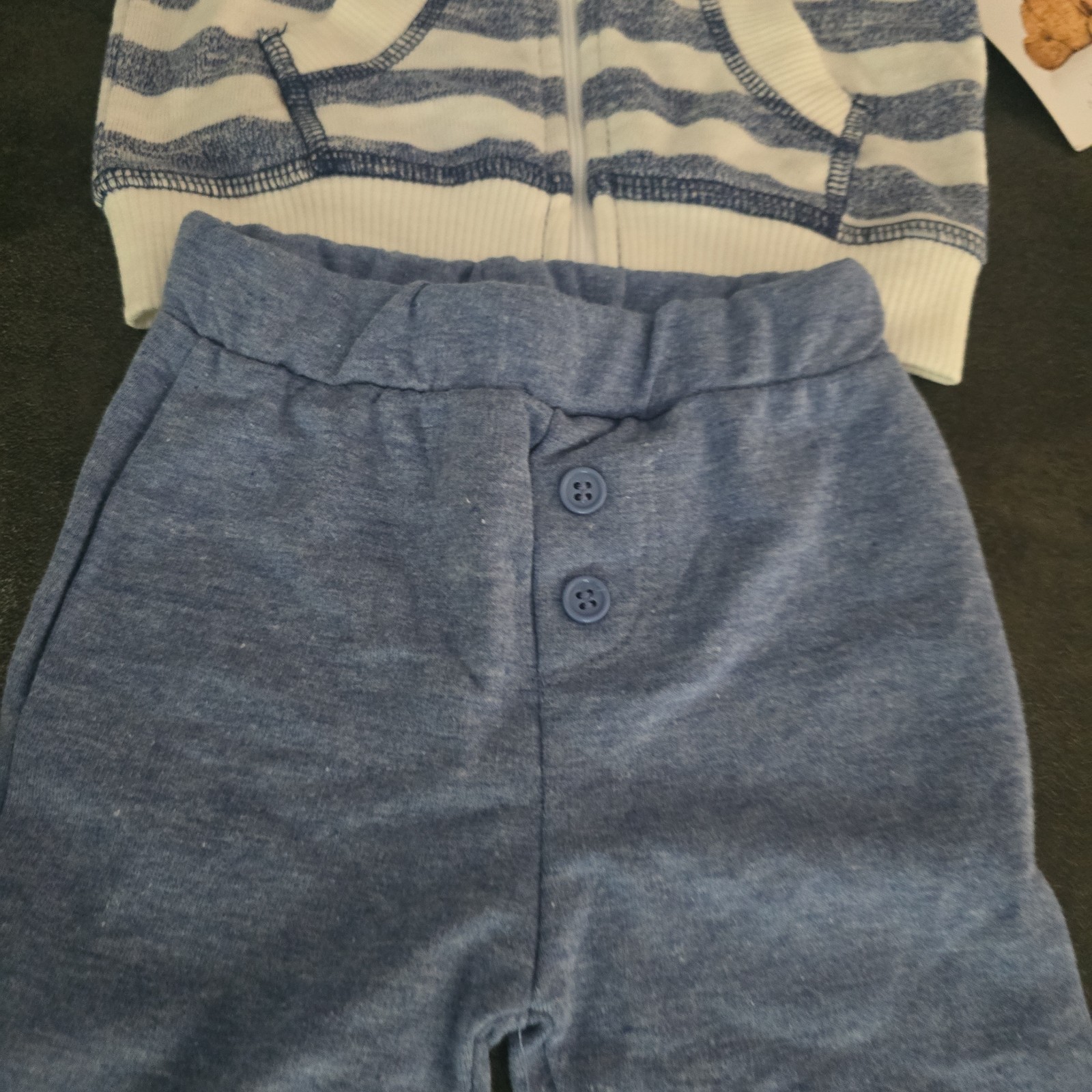 Rene Rofe Baby Set 6-9 Months New with Tag Blue and White