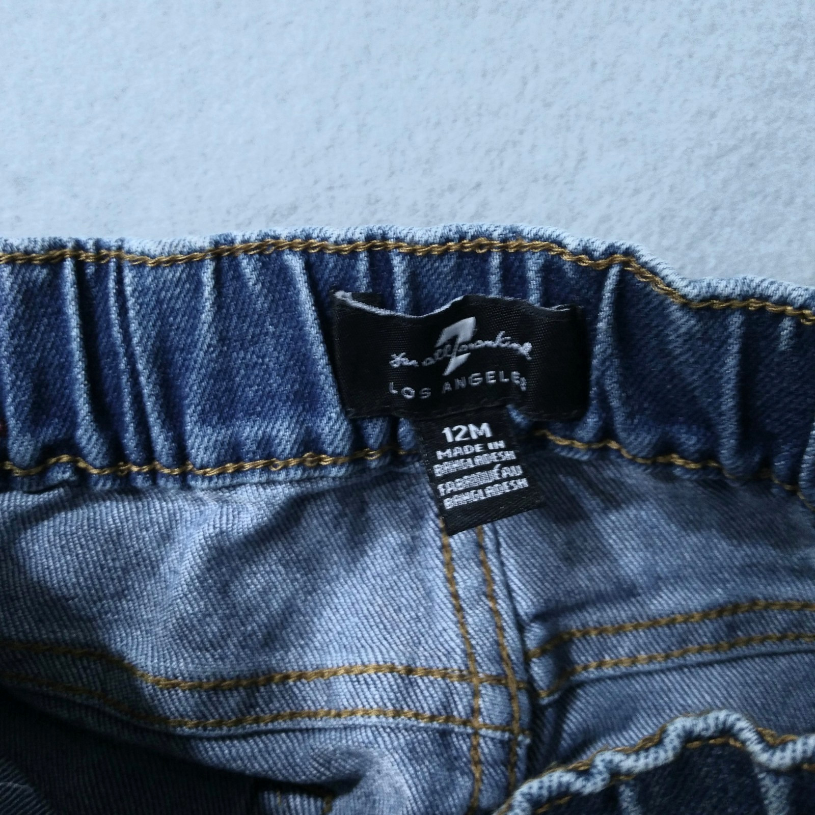 7 for all mankind Baby Outfit 12m Set Coat Jeans Shirt Faux Fur Warm Winter LA