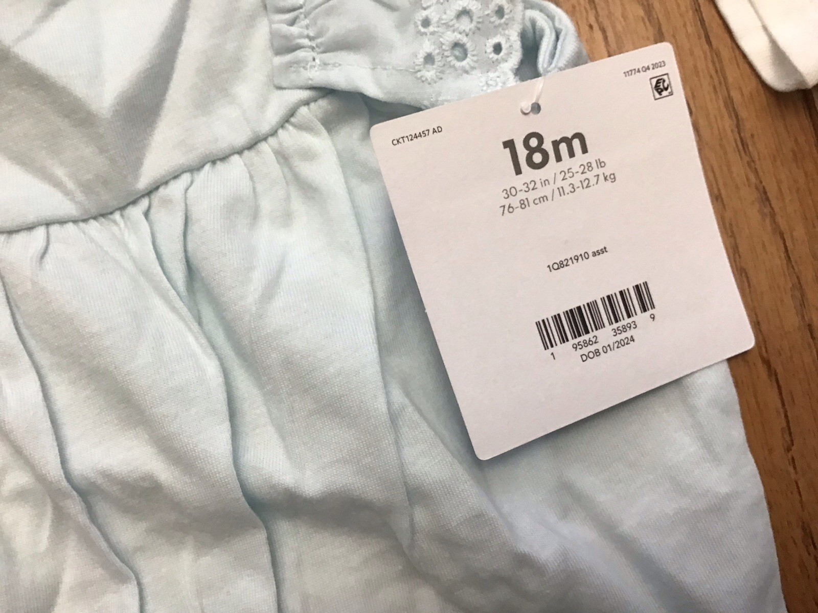 New Carter’s 18 M Infant Girl’s 3 Piece Top and Pant Playwear Set (C7-6)