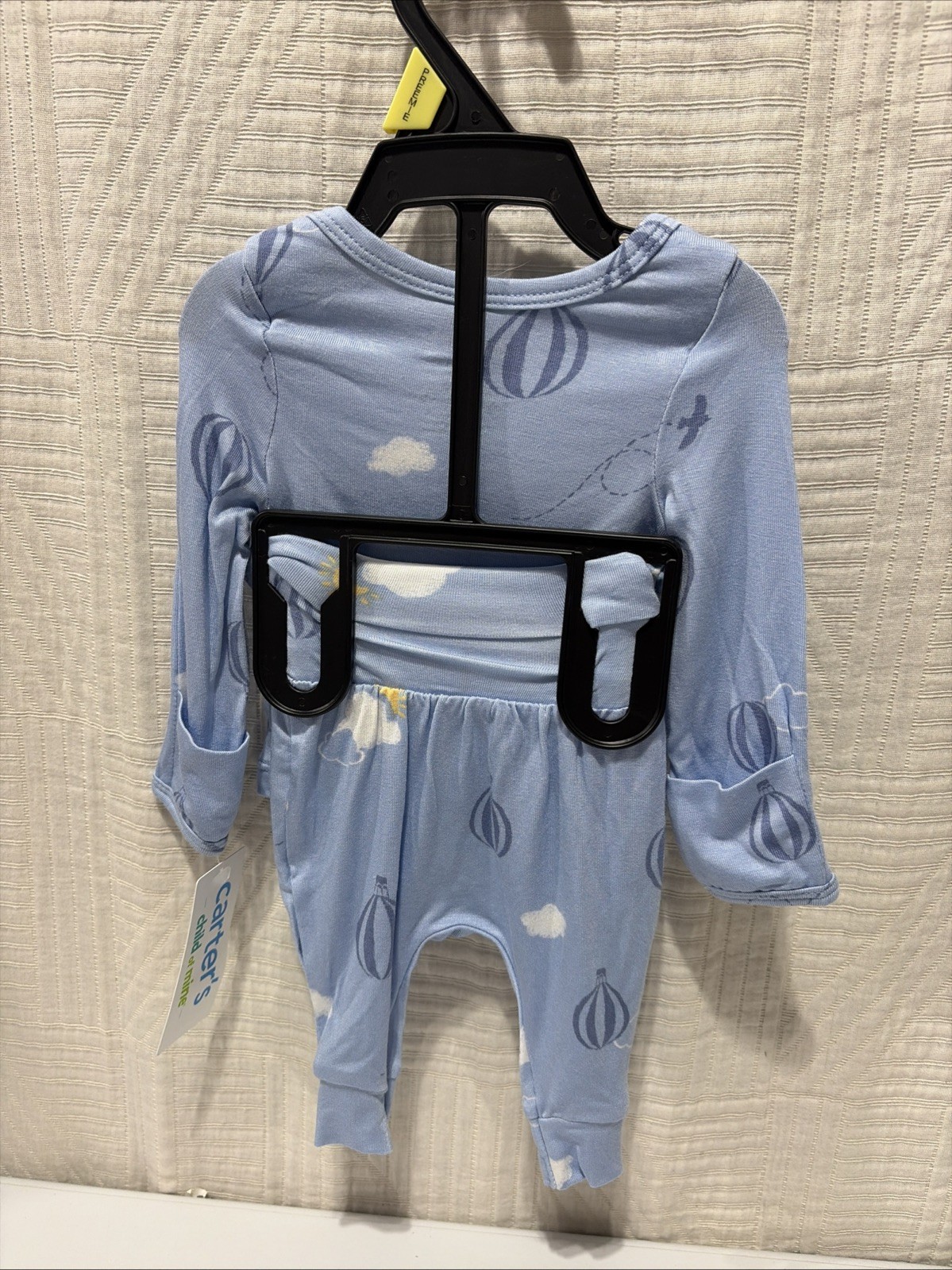 Baby Boys Preemie 2 Piece Hot Air Balloons Long Sleeve Top & Pants-New With Tags