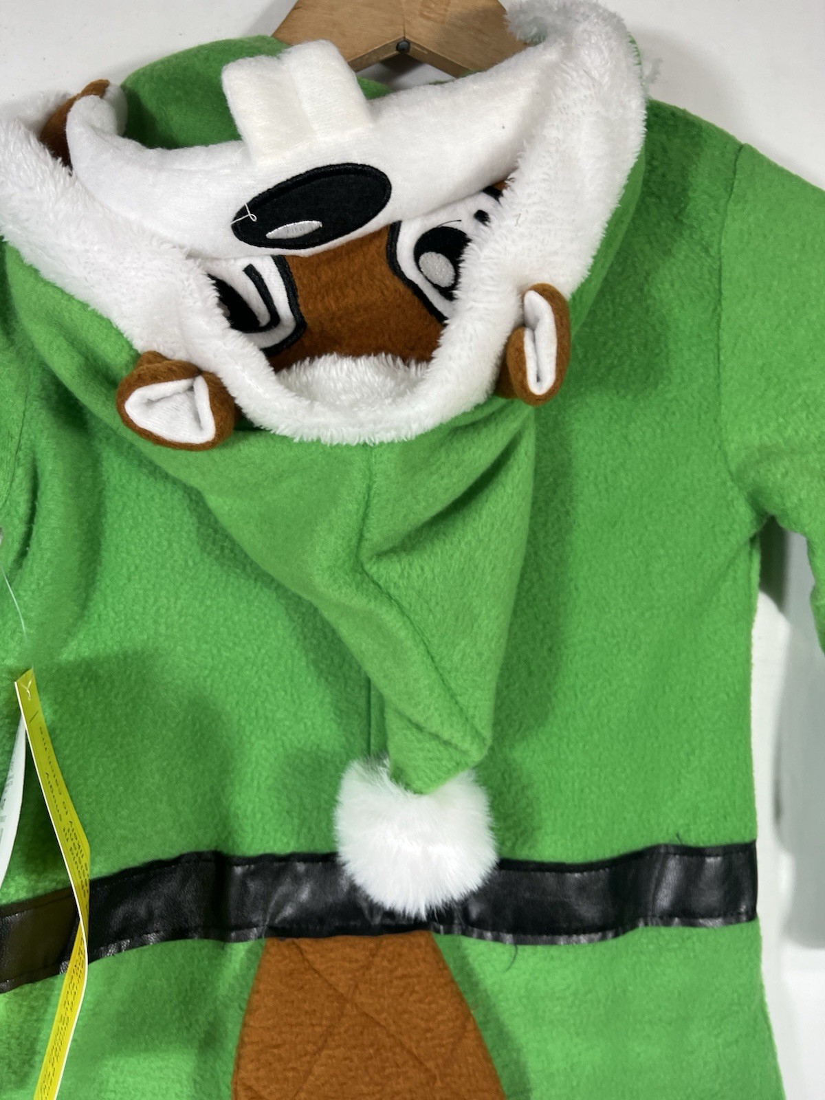 Buc-ee’s 4T 5T Christmas Outfit One Piece Boys Girls Elf Beaver Hood Bucees PJs