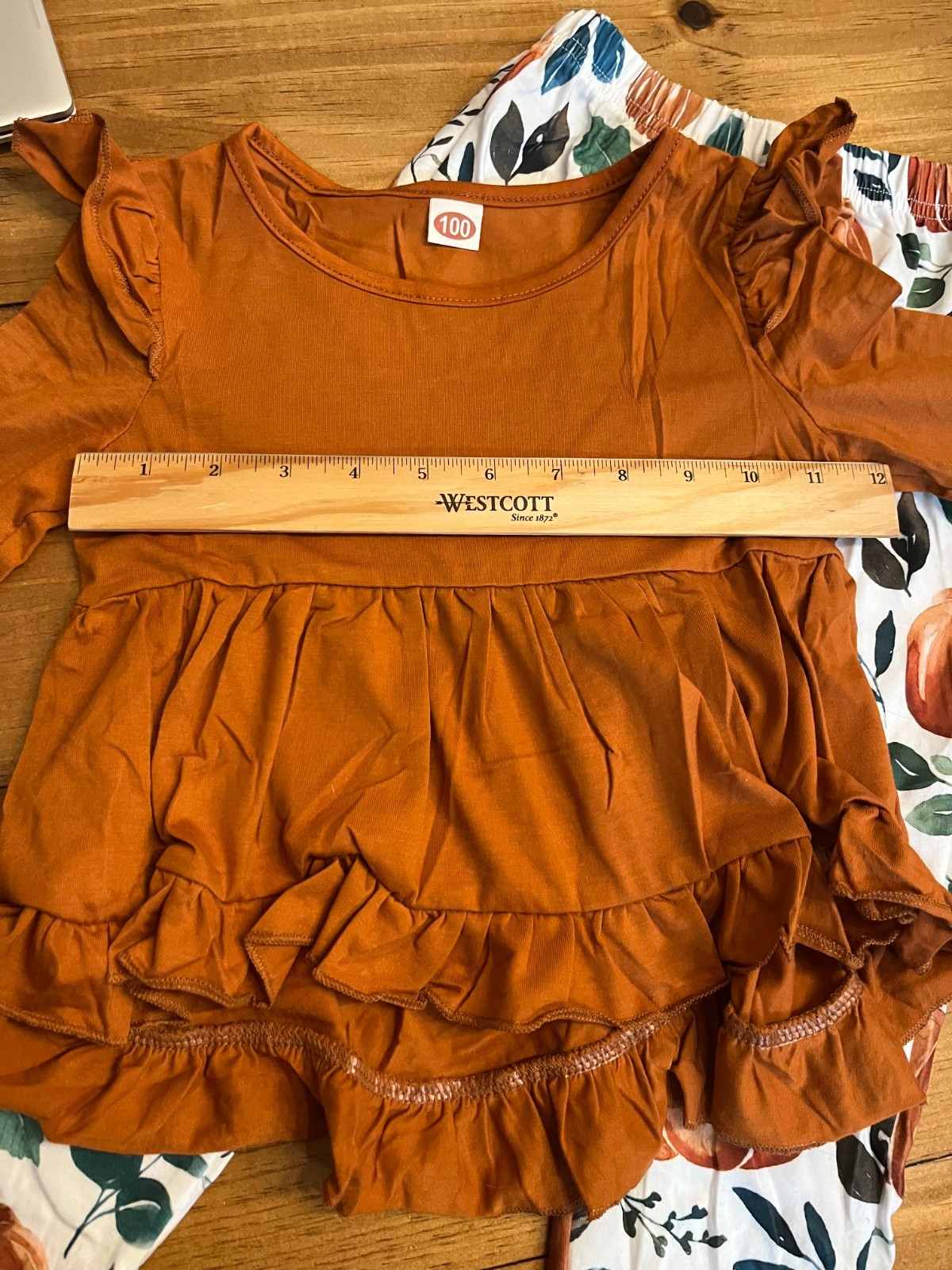Little Girls Thanksgiving Set-New-Unbranded-Size 100=3/4T Measurements In Listin