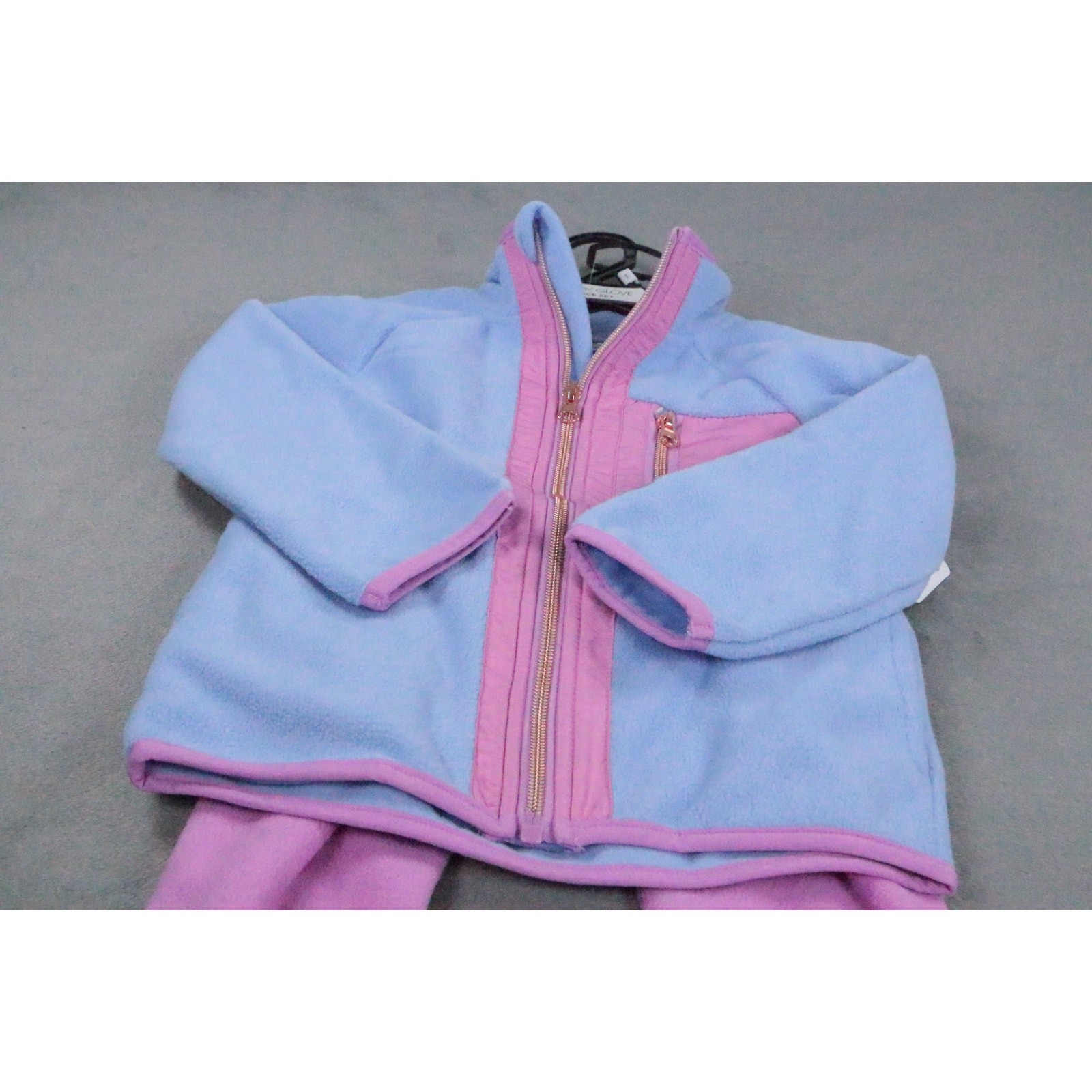 Body Glove Kids Fleece Set 2PC Jacket Pants Pink Blue Girls Size 4T NWT