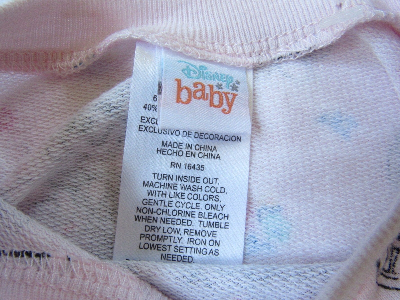 Disney Baby Outfit 0-3 Months Minnie Mouse Pink Bicycle Print Top Shorts 2 Piece