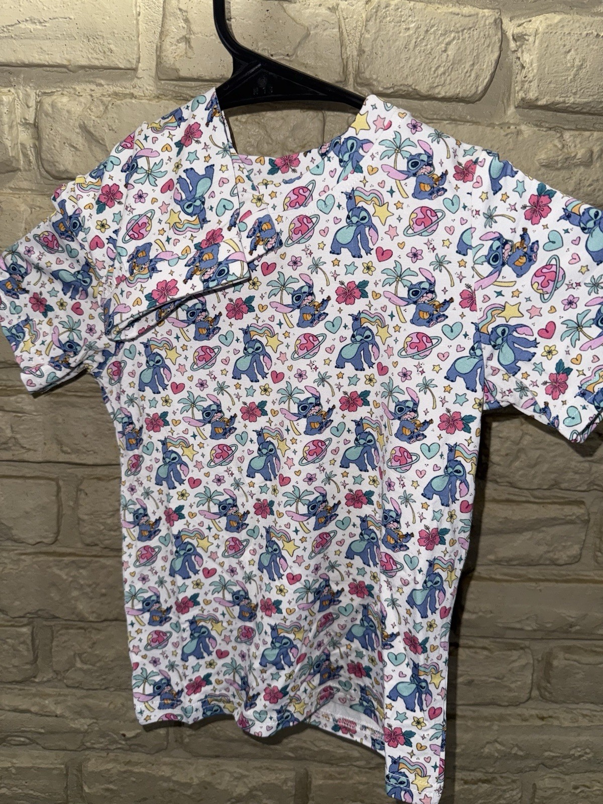Bamboo Stitch Cartoon Print 5/6t short sleeve and shorts