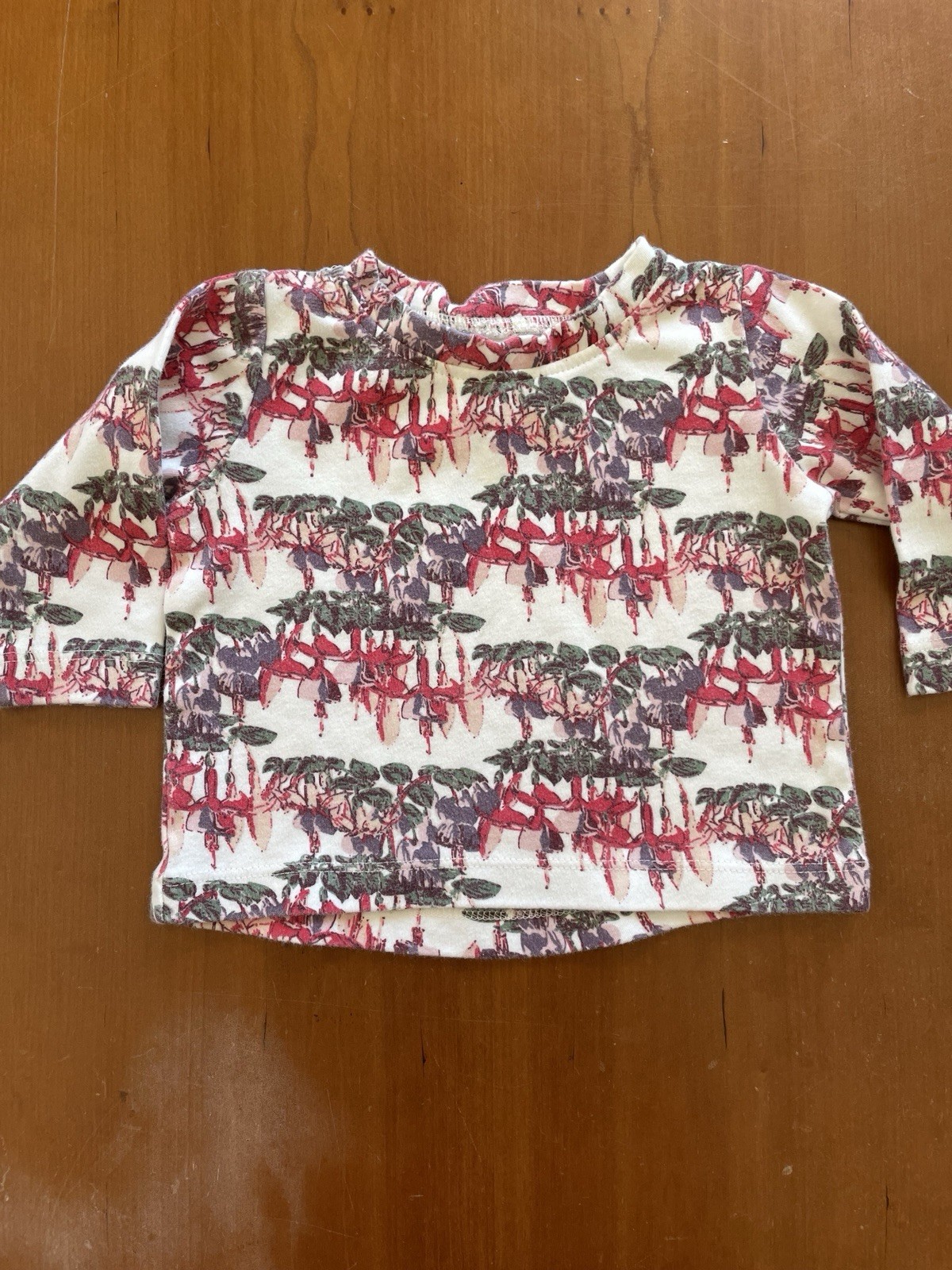 Kate Quinn 2022 Ivory/Pink Fuchsias Organic Cotton Top & Leggings-6-12Mos