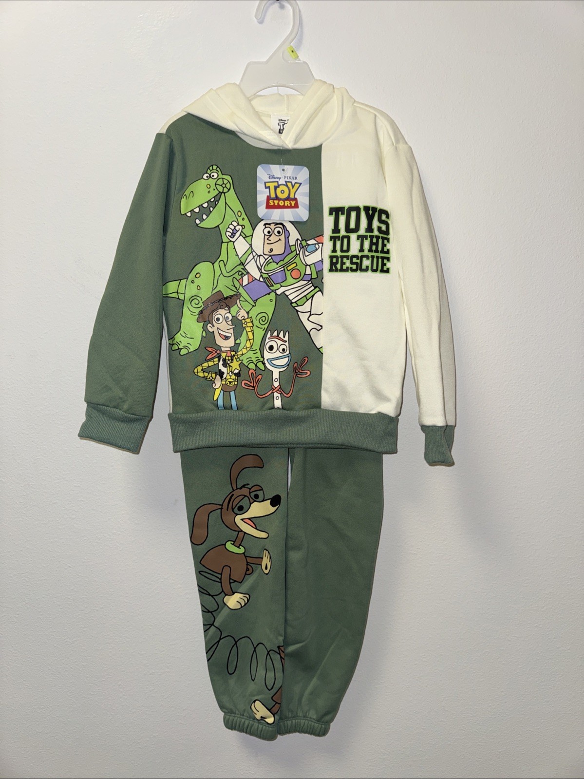 Toy Story Boys Pullover Hoodie and Joggers 2 Piece outfit Size 2T Disney