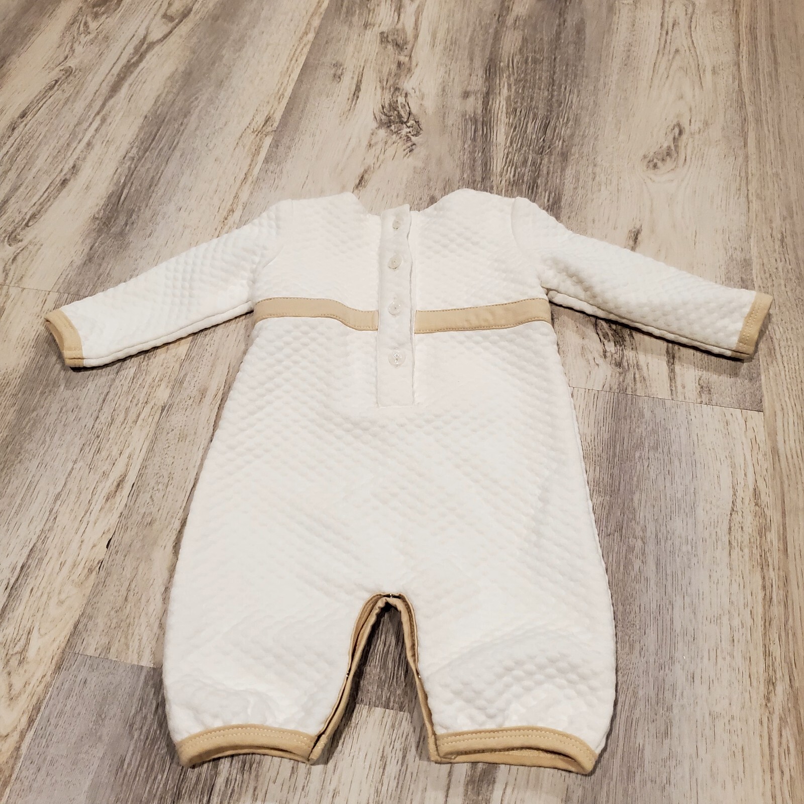 6 Month Boy 2 Piece Dressy Winter Outfit Romper cap Boutique Baptism Christening