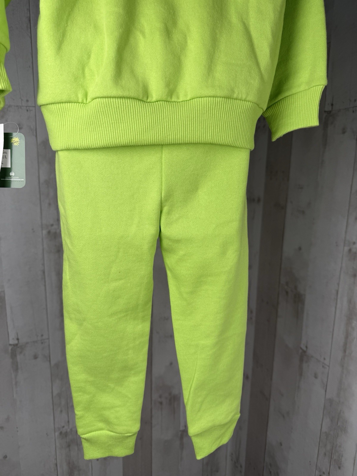 NWT Dr Seuss Grinch Lime Green Fleece Hoodie & Pants 2pc Set Toddler Outfit 3T