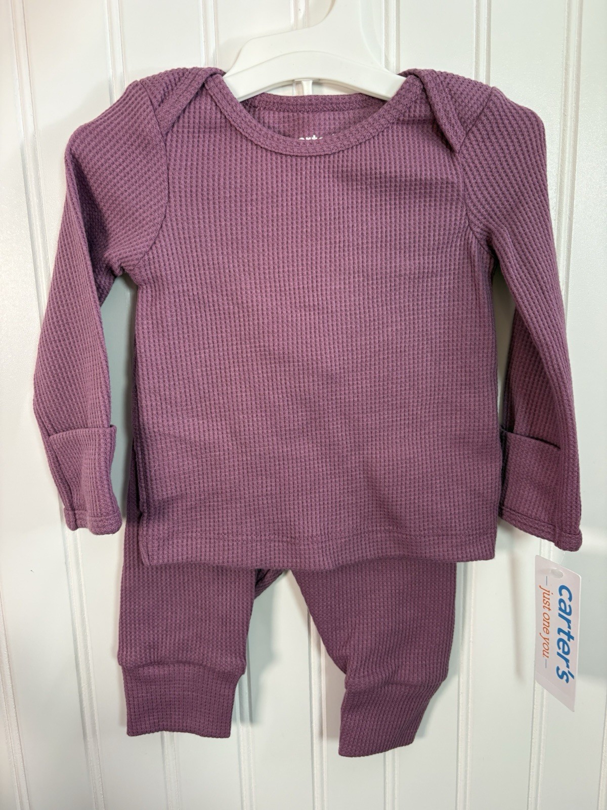 Carter’s Just One You Baby Girls’ 2-piece Thermal Set Purple NB 3M 6M 9M 12M 18M
