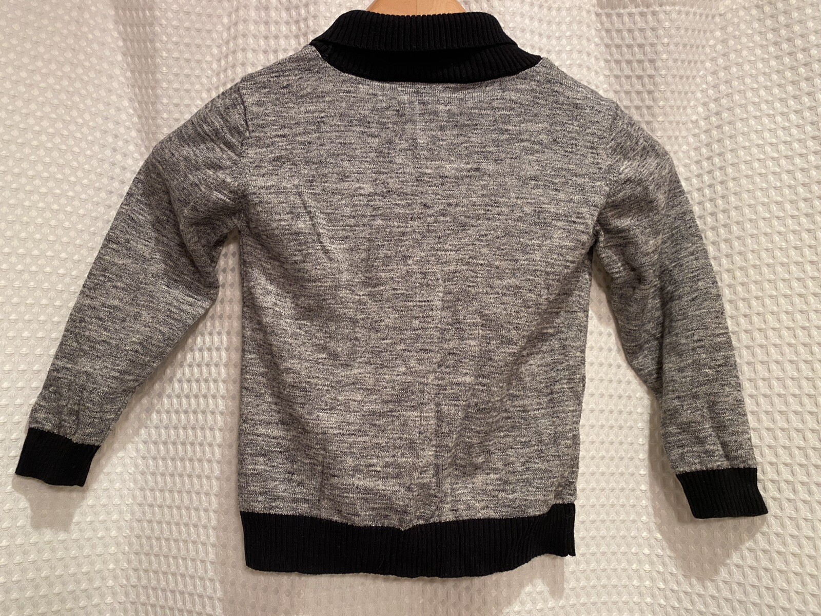 Truly Scrumptious~Heidi Klum~Toddler Boys 4T~Cardigan Sweater~Cotton~Zip~Black