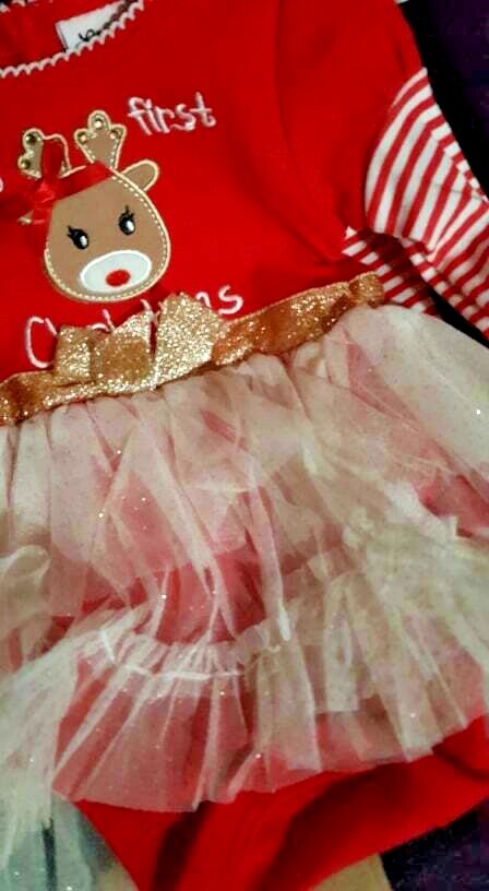 Baby Essentials/Little Lass Baby Christmas Outfits Sets 3m 3-6m, 6m 9m, 12m, 24m