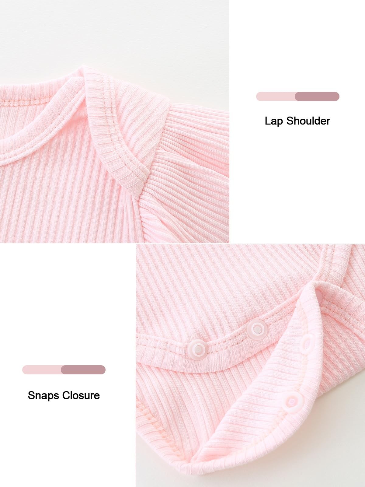 Baby Girl Clothes Newborn Photography Outfits Girl Ruffle Bodysuit Pink Flora…