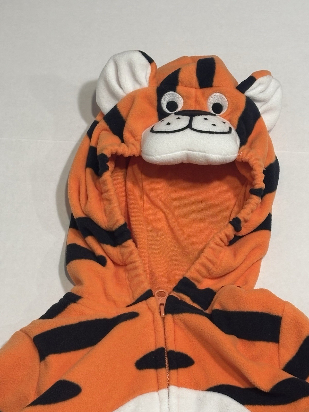 Carter’s Tiger Fleece Hooded Zip Hoodie & Pants 2-Piece Set Size 3-6 months