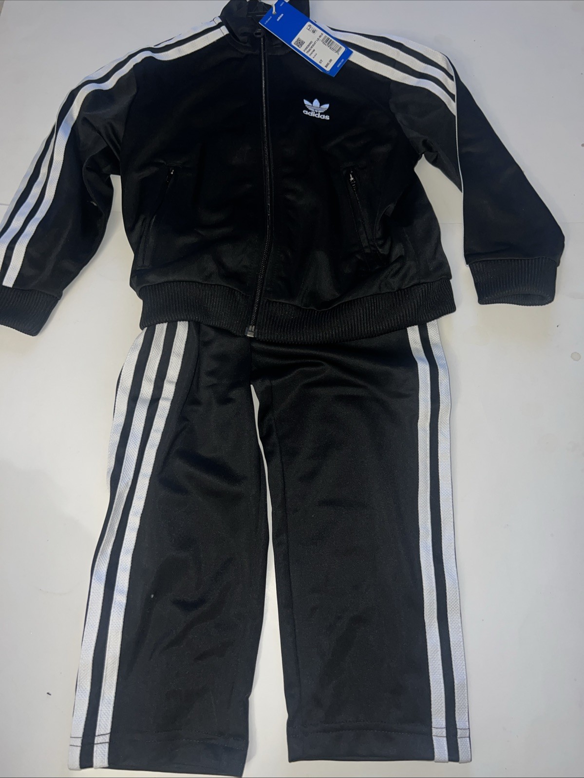 adidas Originals Firebird SET Track Suit Jacket & Pants KIDS 5T Black NEW