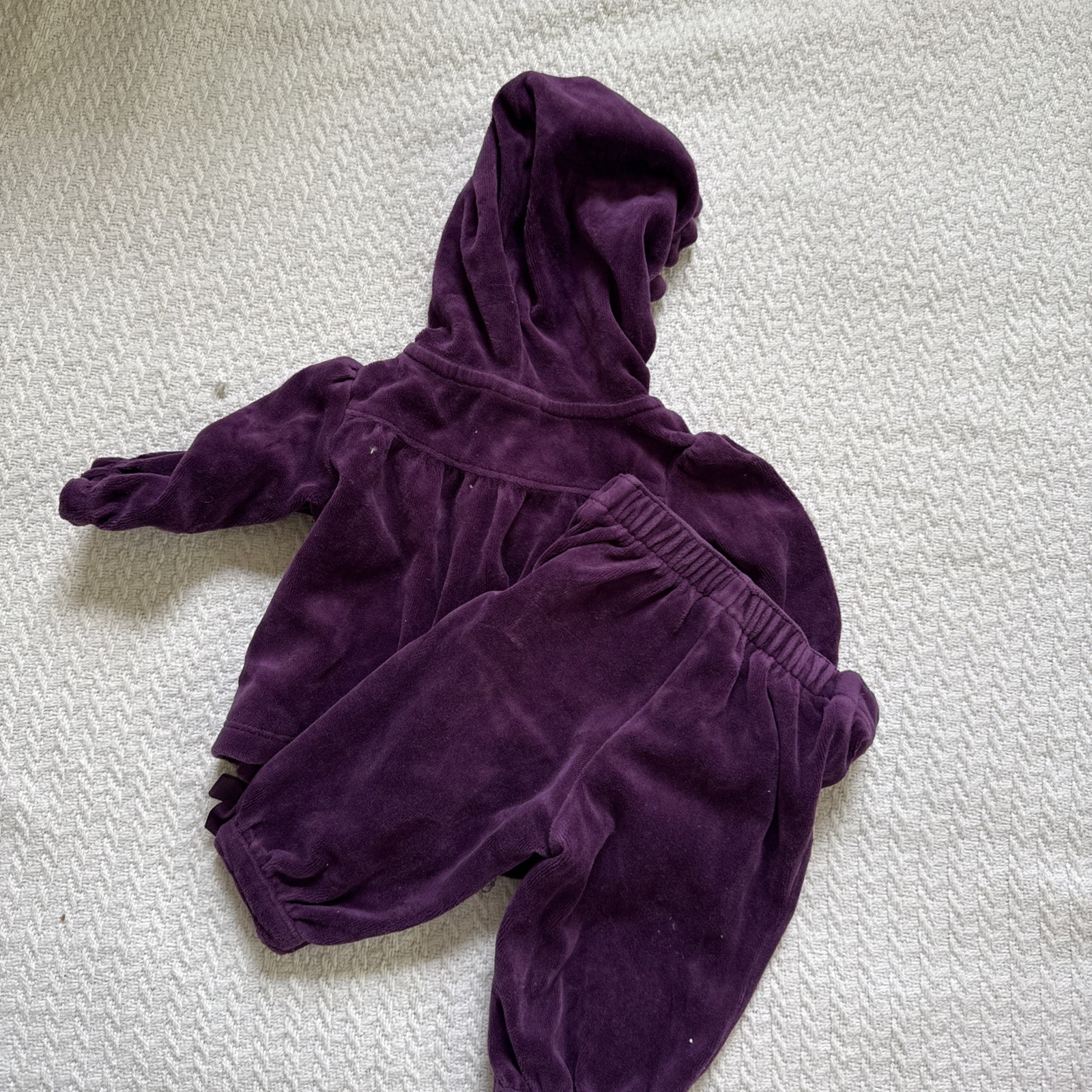 Gymboree 2013 Squirrel Cutie velour zip hooded jacket pants set 0-3M